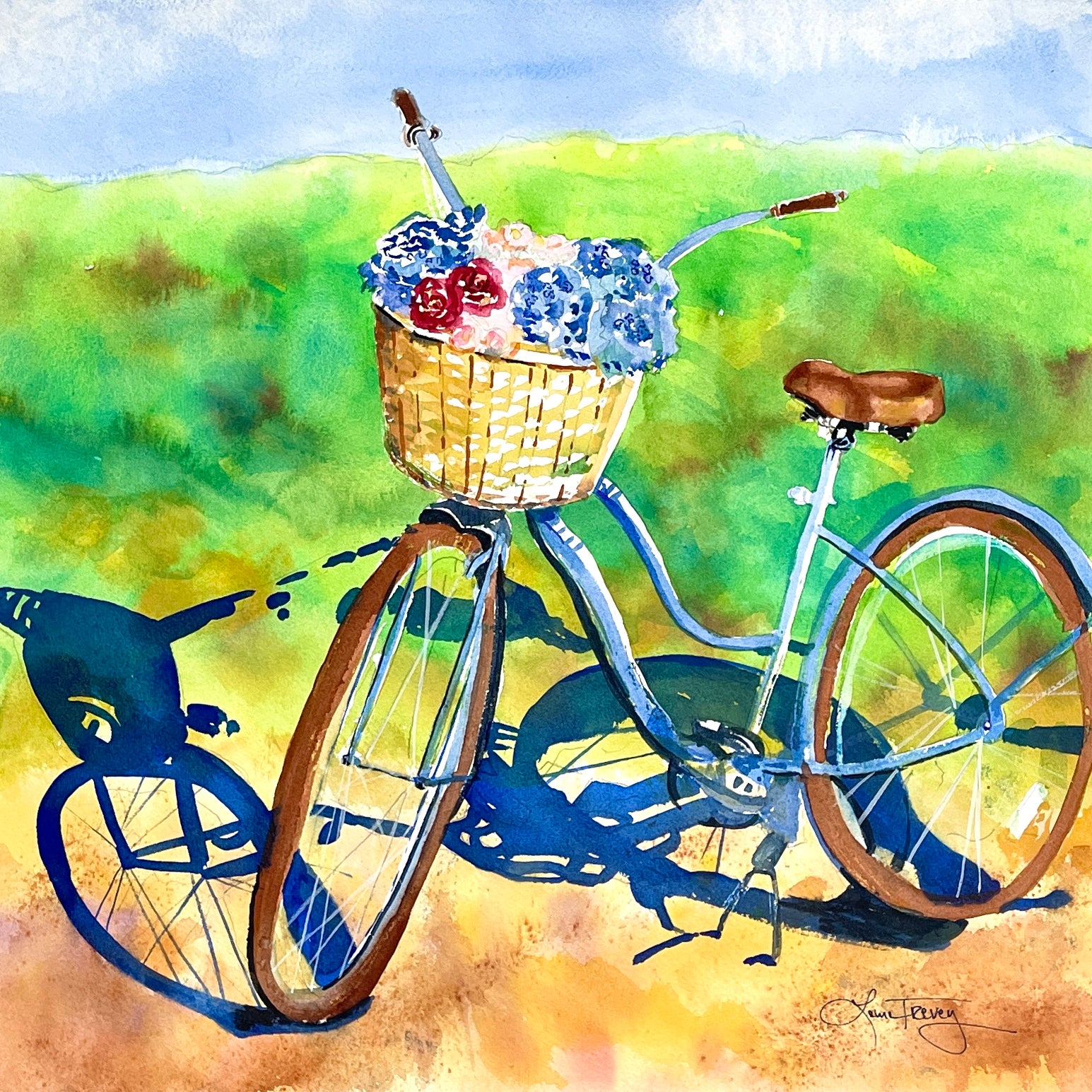 Summer Living Watercolor 15x15