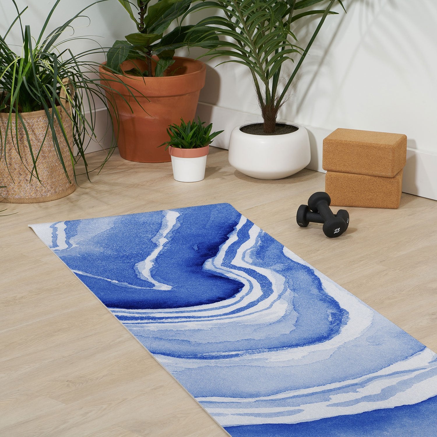 Blue Lace Agate Yoga Mat
