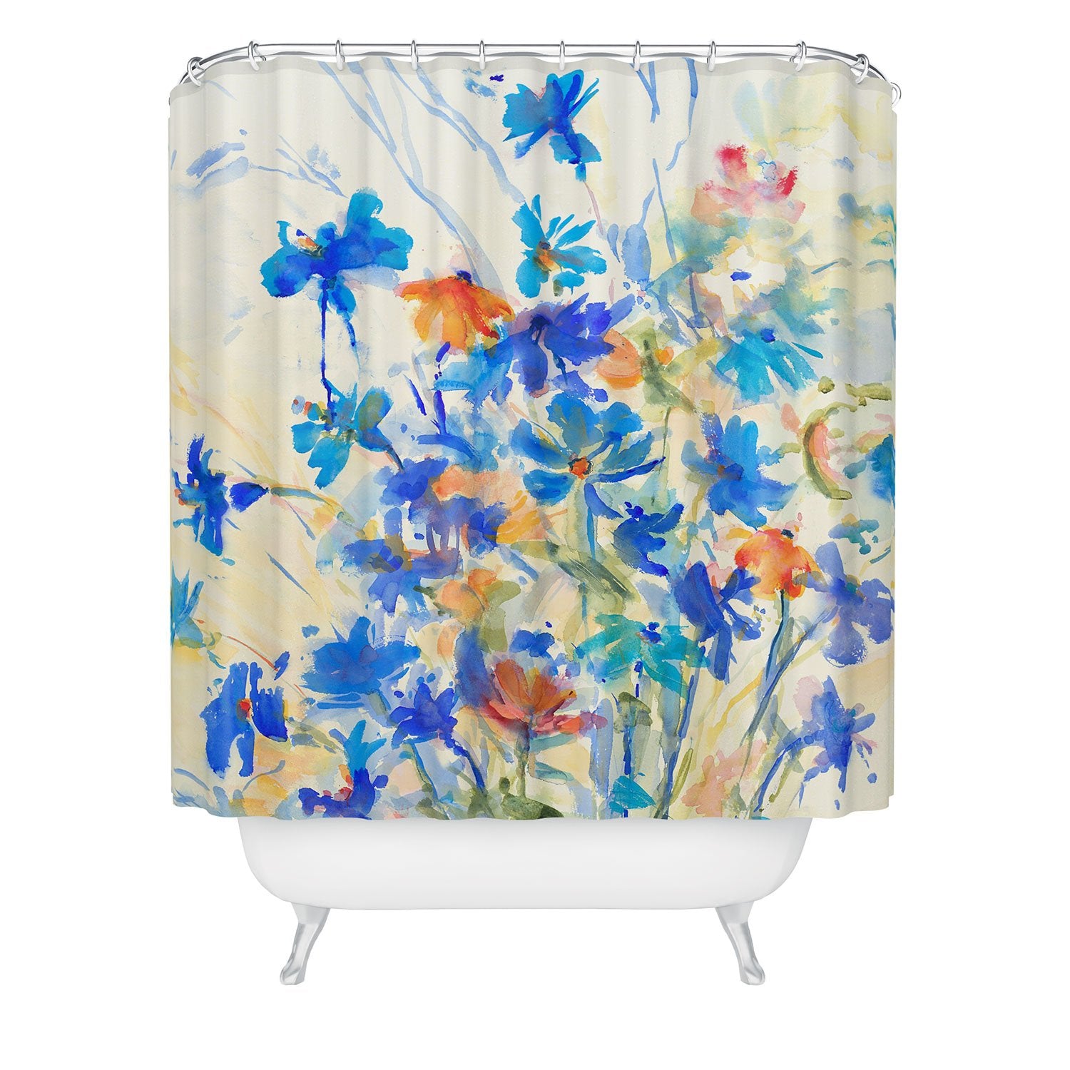 Joyful Wildflowers Shower Curtain
