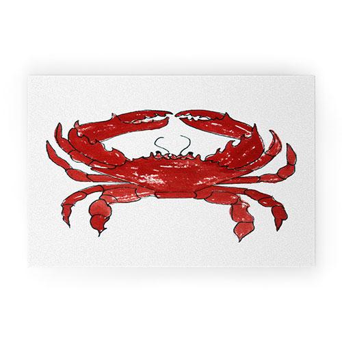 Red Crab Welcome Mat