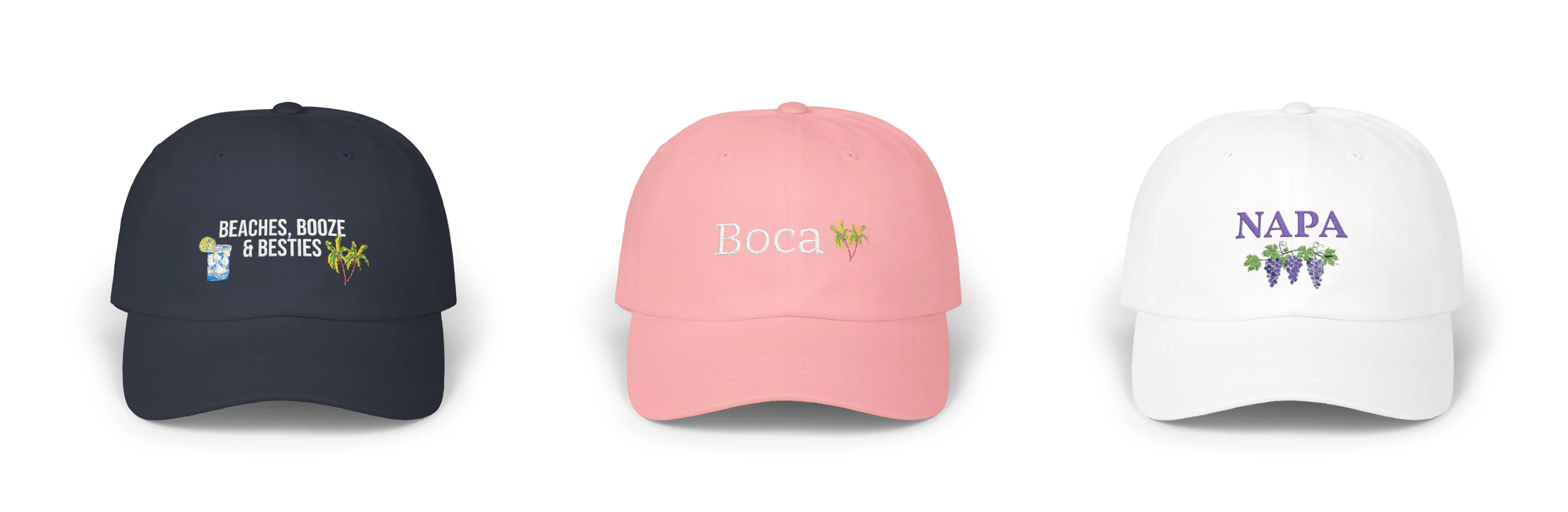 Summer Hats | Embroidered Bucket Hats & Baseball Caps – Laura Trevey