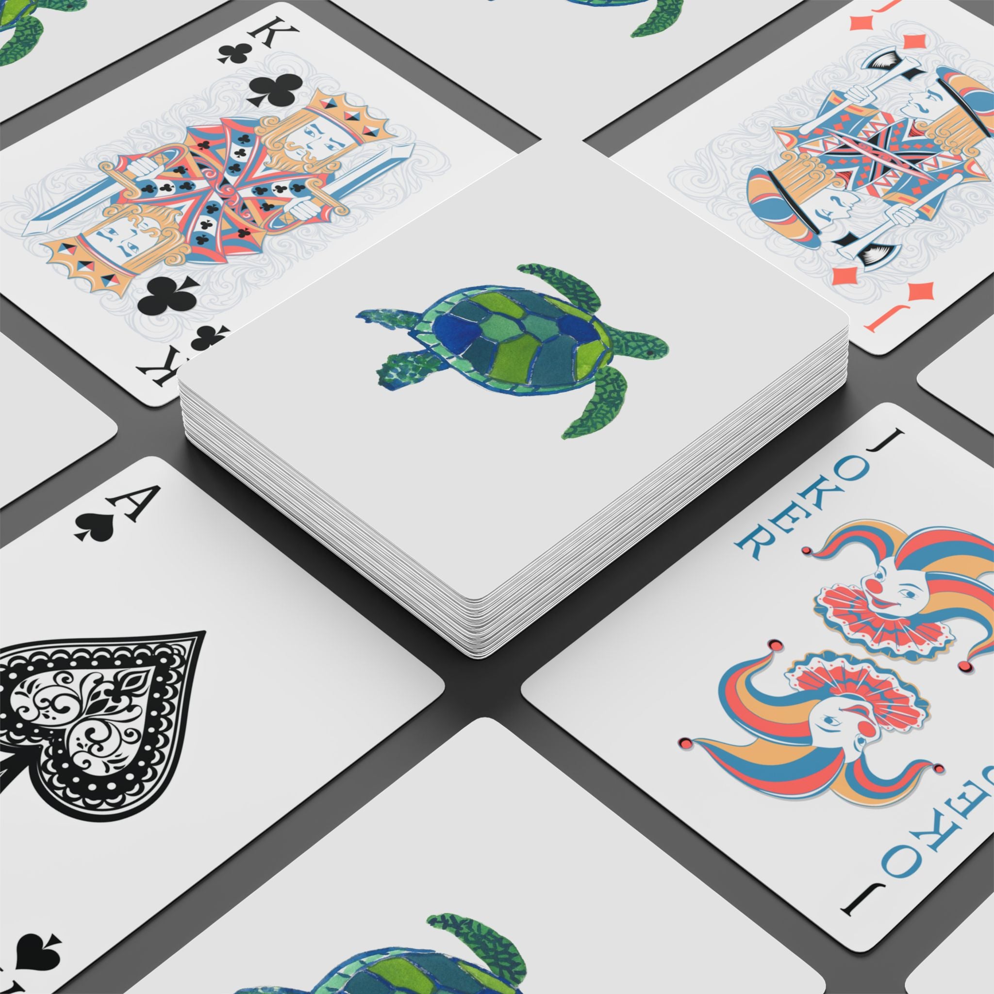 Sea Turtle Playing Cards by Laura Trevey (view 4)