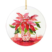 Red Poinsettia by Laura Trevey