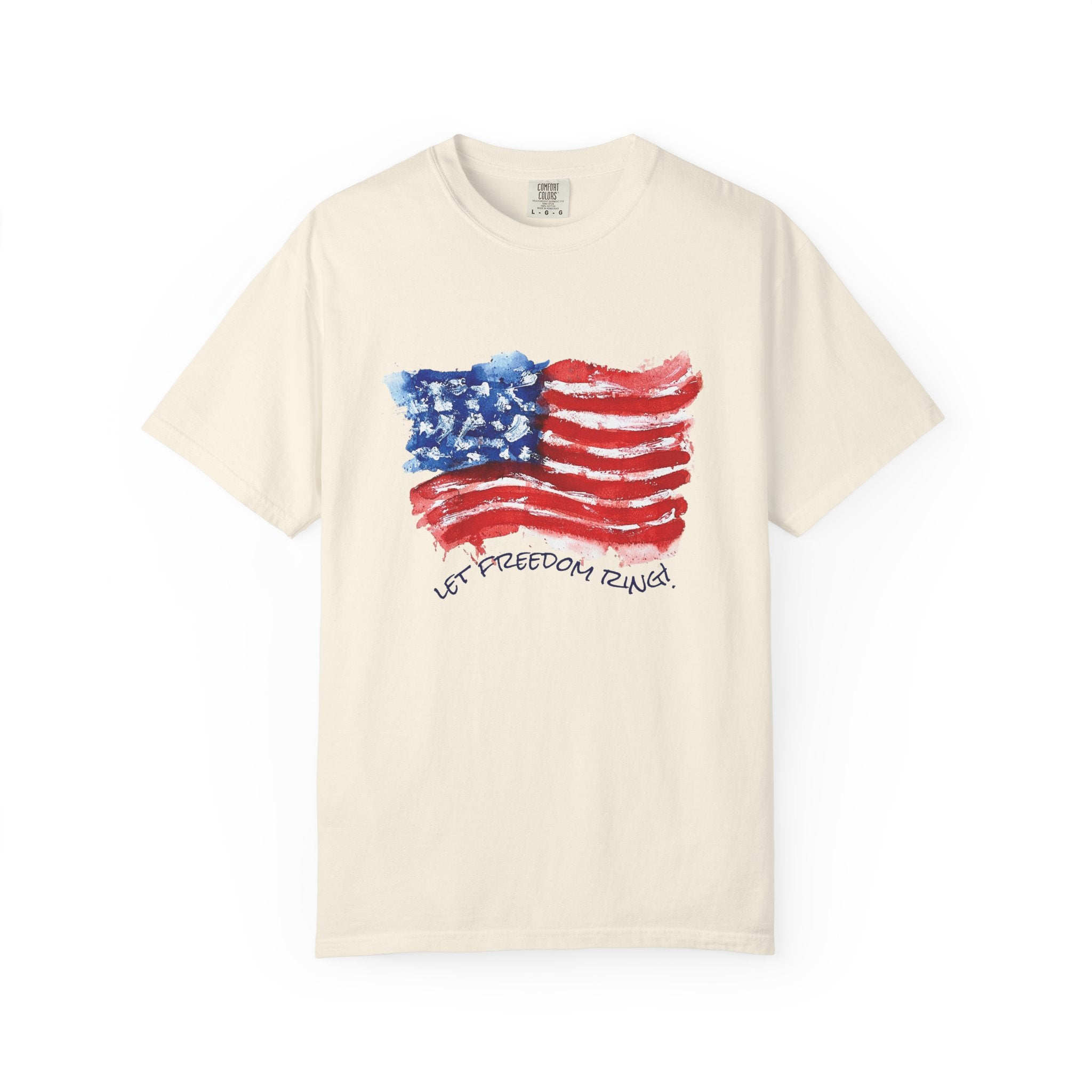 Let Freedom Ring T-Shirt by Laura Trevey (view 2)