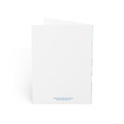 Grand Teton watercolor greeting card, back view