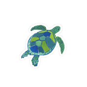 Sea Turtle Watercolor Sticker by Laura Trevey, watercolor card