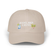 Beaches, Booze & Besties Coastal Baseball Cap by Laura Trevey, embroidered hat (view 5)