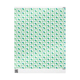 Merry Merry Lime and Teal Ornament Wrapping Paper | Watercolor Christmas Gift Wrap