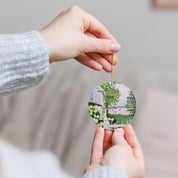 New England Hydrangea Personalized Ceramic Ornament
