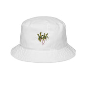 Palm Tree Embroidery Bucket Hat by Laura Trevey