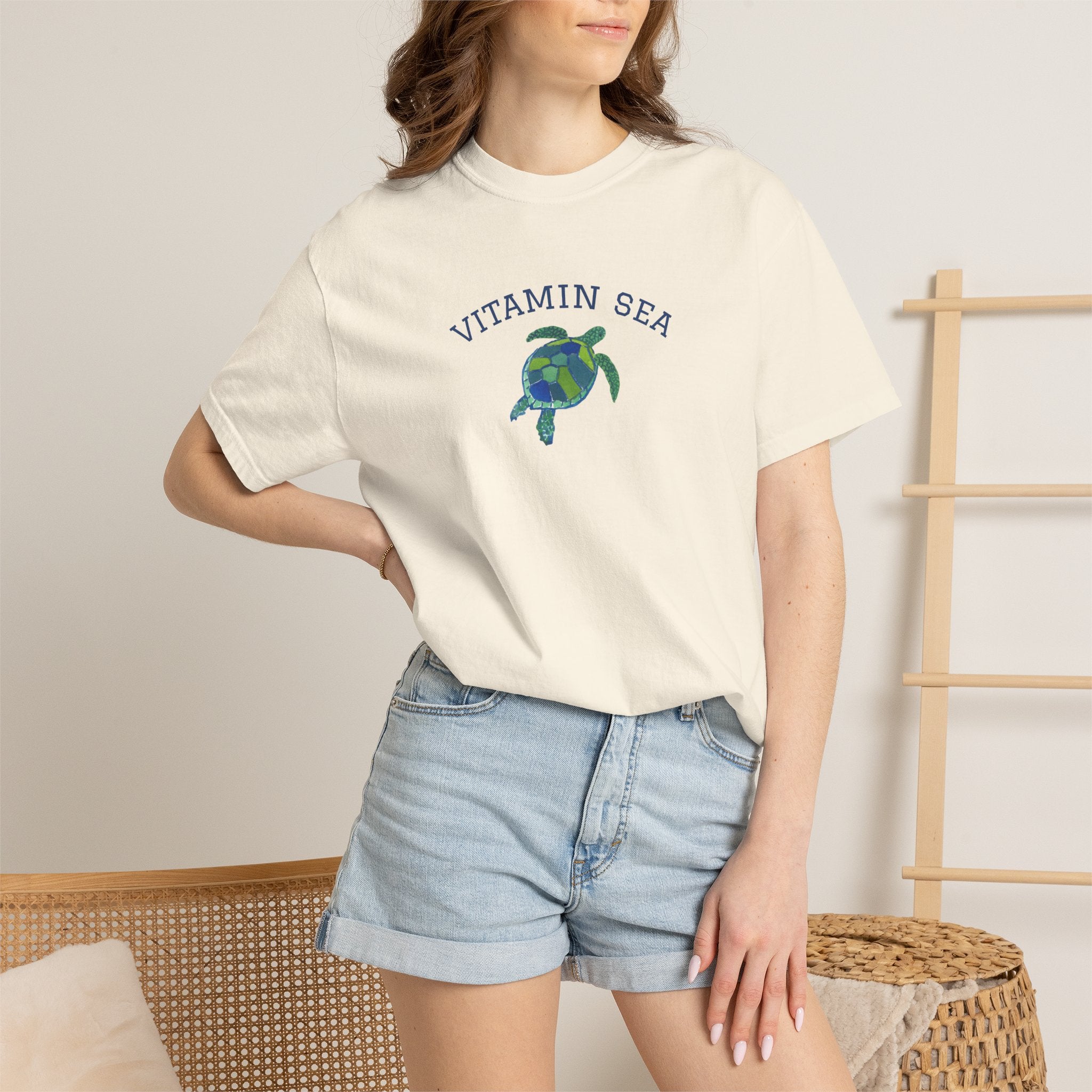 Vitamin Sea T-Shirt | Comfort Colors Sea Turtle Tee