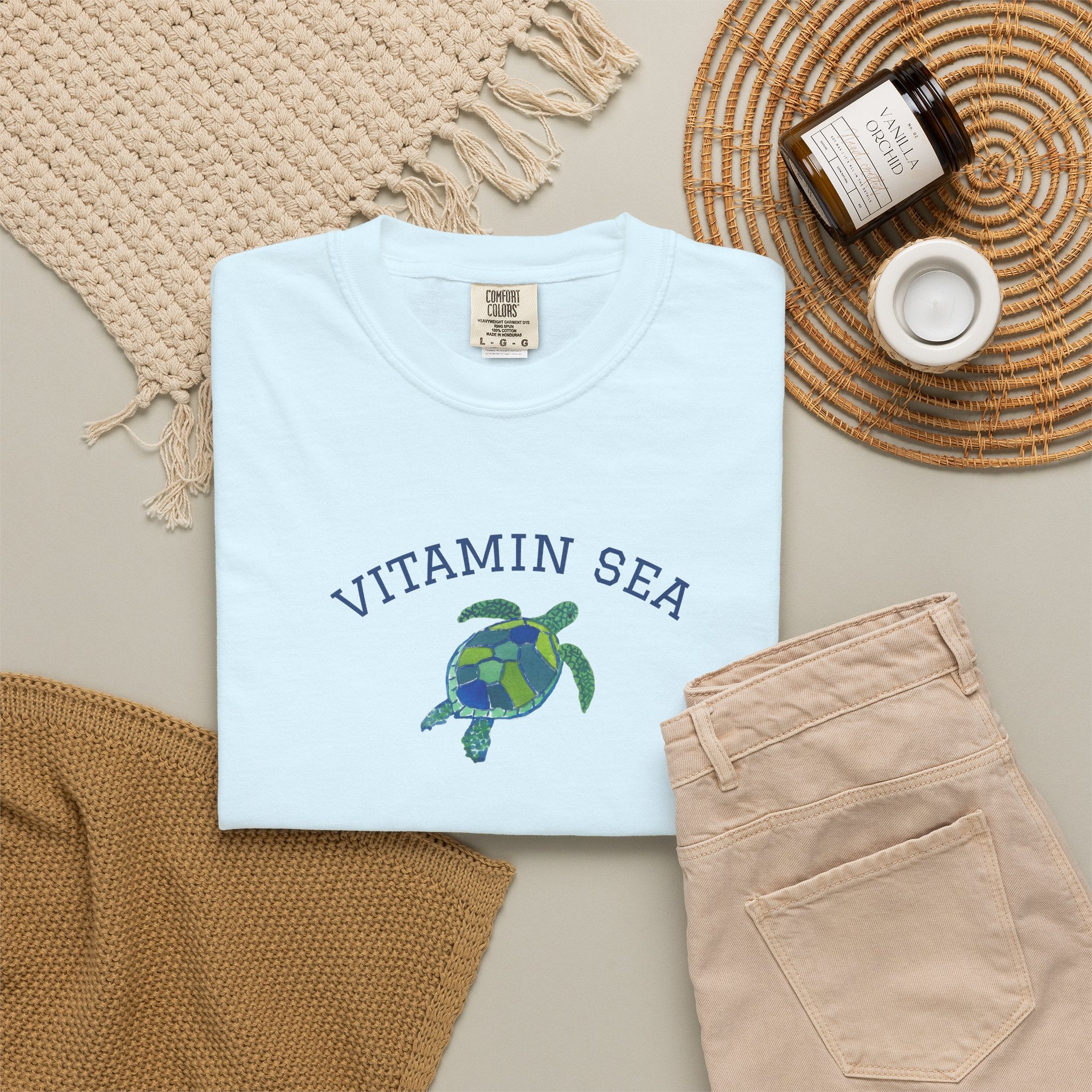 Vitamin Sea T-Shirt | Comfort Colors Sea Turtle Tee