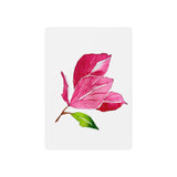 Poker Playing Cards — Watercolor Pink Bougainvillea