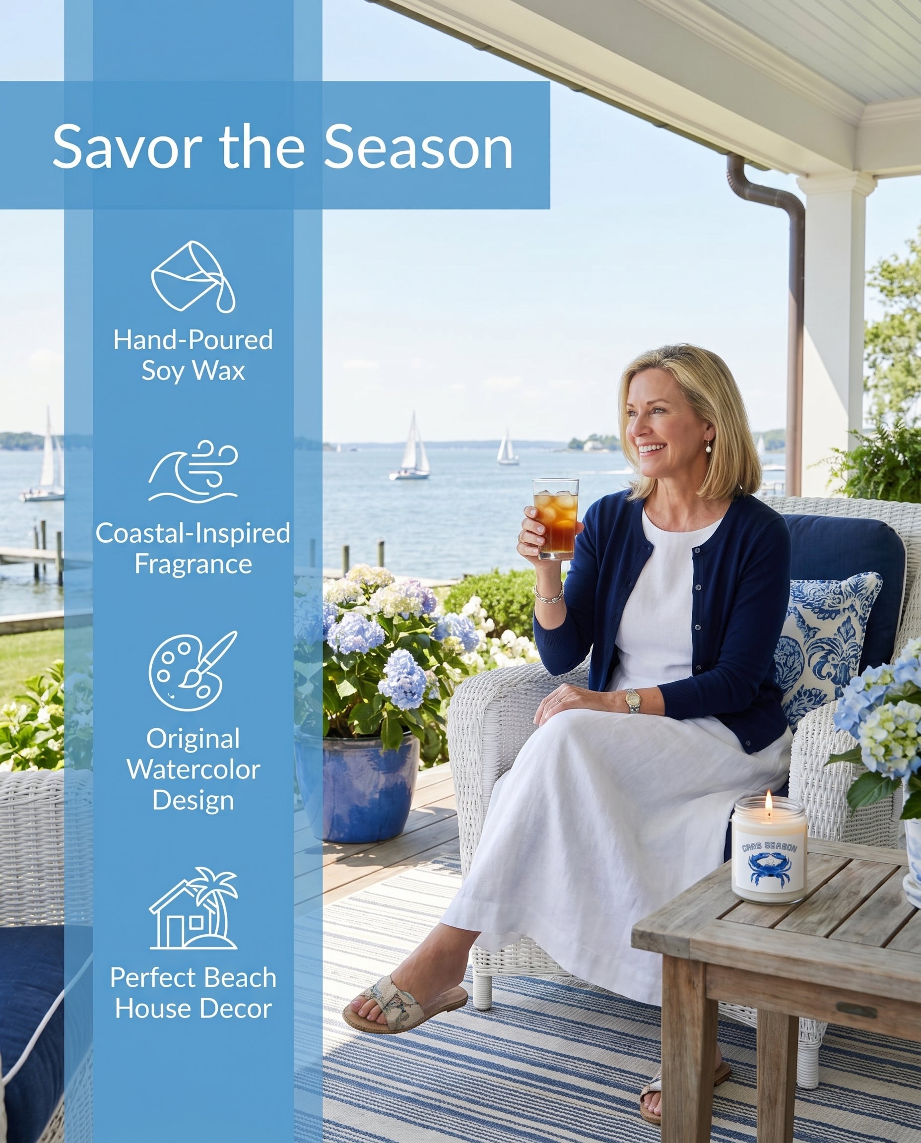 Crab Season Soy Candle by Laura Trevey (view 2)