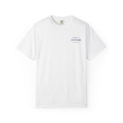 American Flag Vintage Brushstroke T-Shirt by Laura Trevey (view 2)