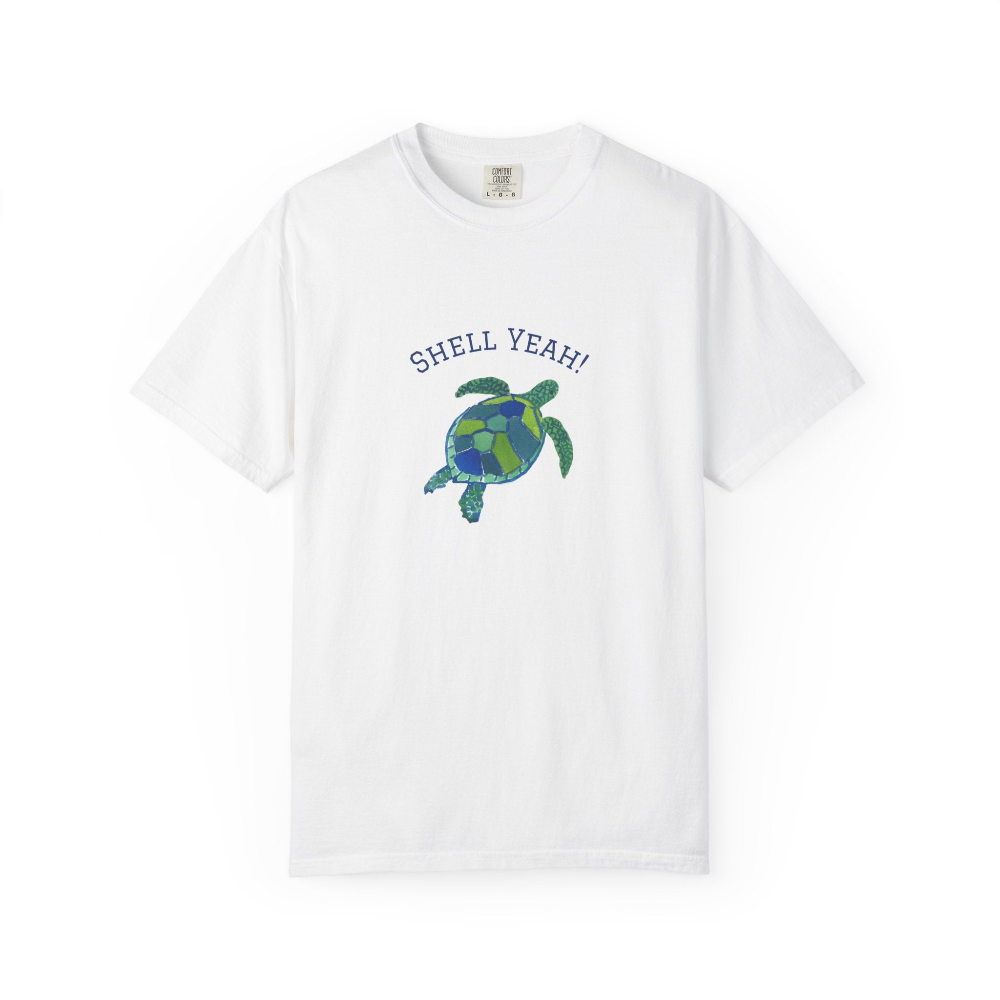 Sea Turtle Tee  "Shell Yeah!" Graphic T-Shirt by Laura Trevey