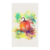 Fall Pumpkin Watercolor Tea Towel by Laura Trevey (view 2)