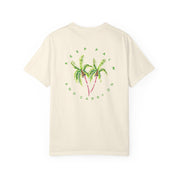 Keep Palm and Carry On Comfort Colors T-Shirt - Original Watercolor Palm Tree Tee by Laura Trevey (view 4)
