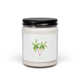 Keep Palm and Carry On Soy Candle – Coastal Palm Tree Watercolor Candle 9oz