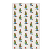 Boxwood Christmas Topiary Tea Towel | Watercolor Holiday Kitchen Towel