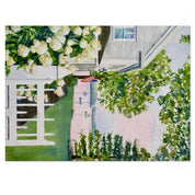 New England Hydrangea Jigsaw Puzzle by Laura Trevey, 500 piece watercolor jigsaw puzzle (21" x 15.5") with gift tin