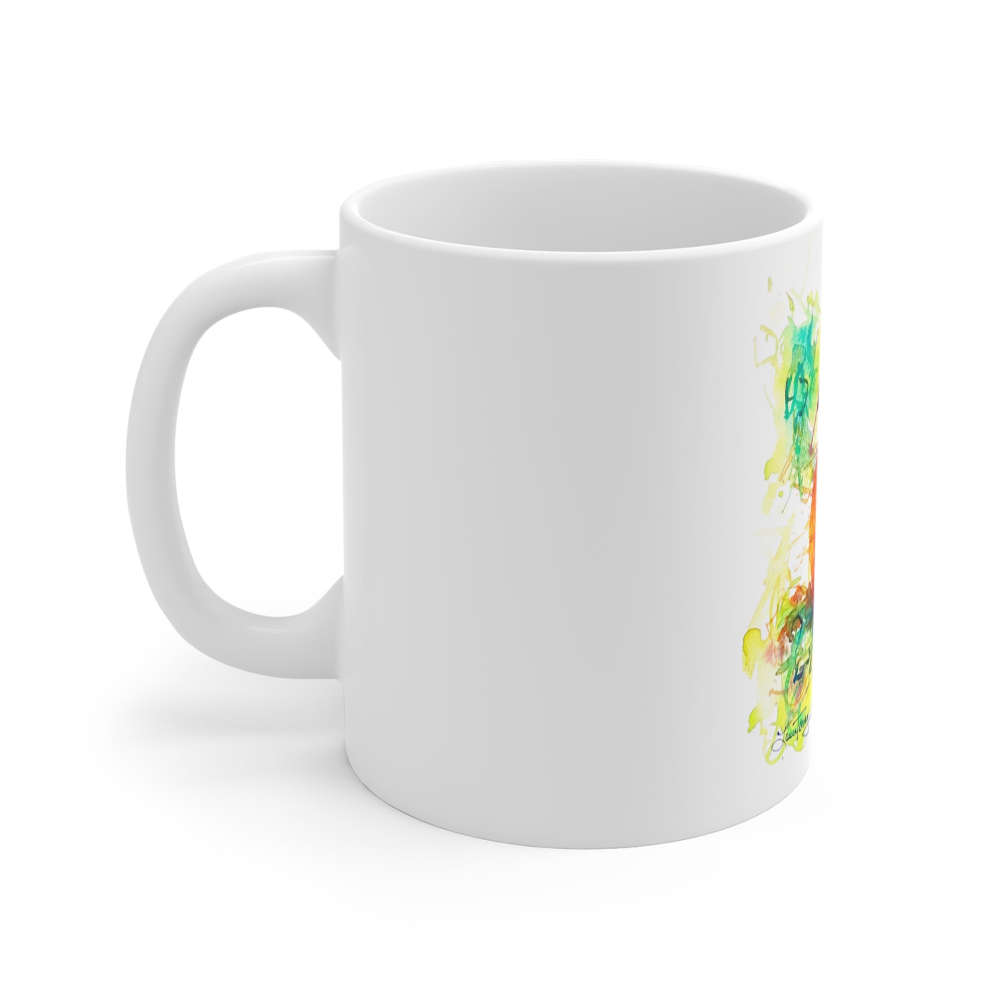 Fall Pumpkin Watercolor Mug by Laura Trevey (view 2)