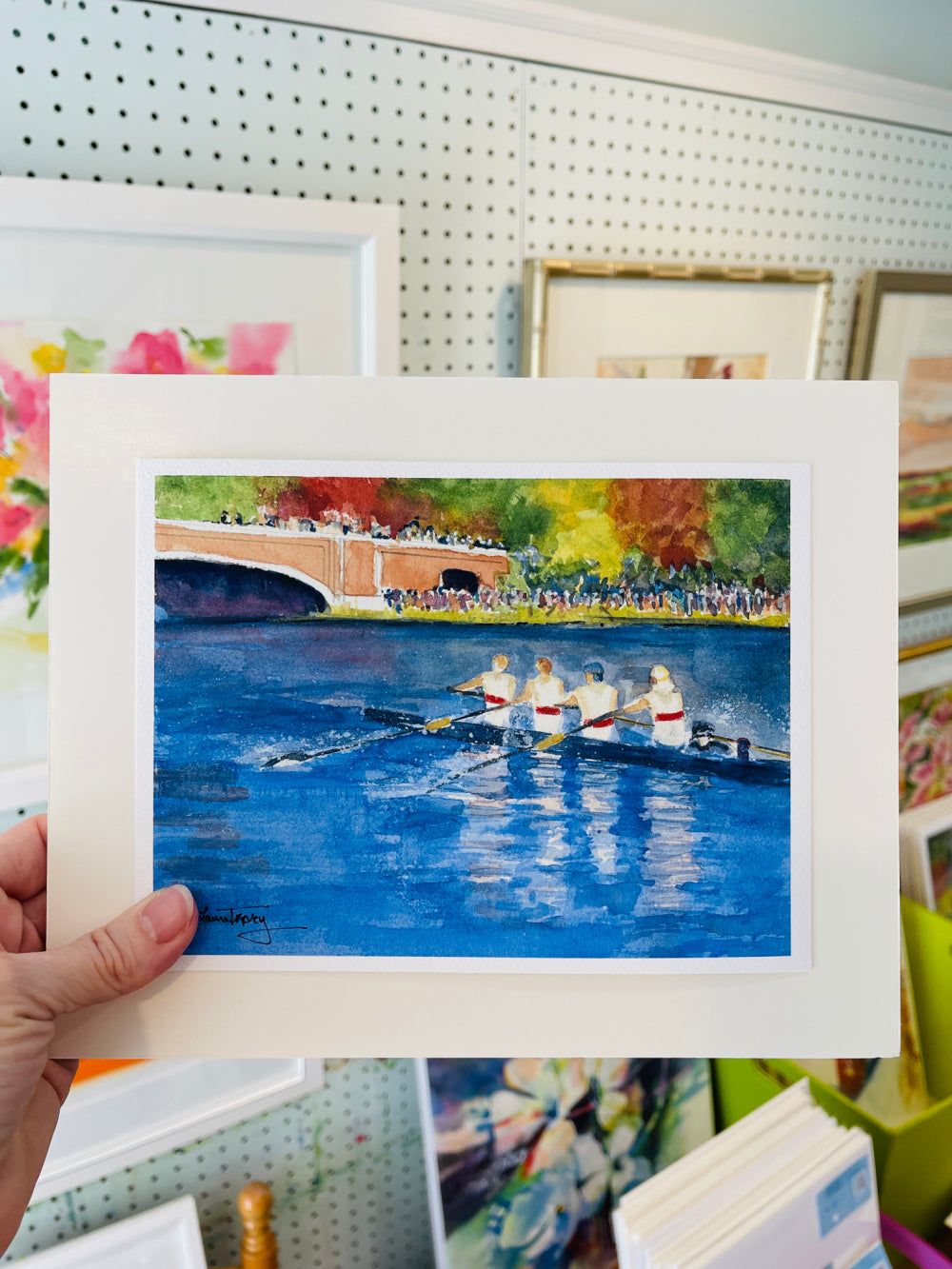 Head of the Charles Regatta Giclee Print by Laura Trevey (view 5)