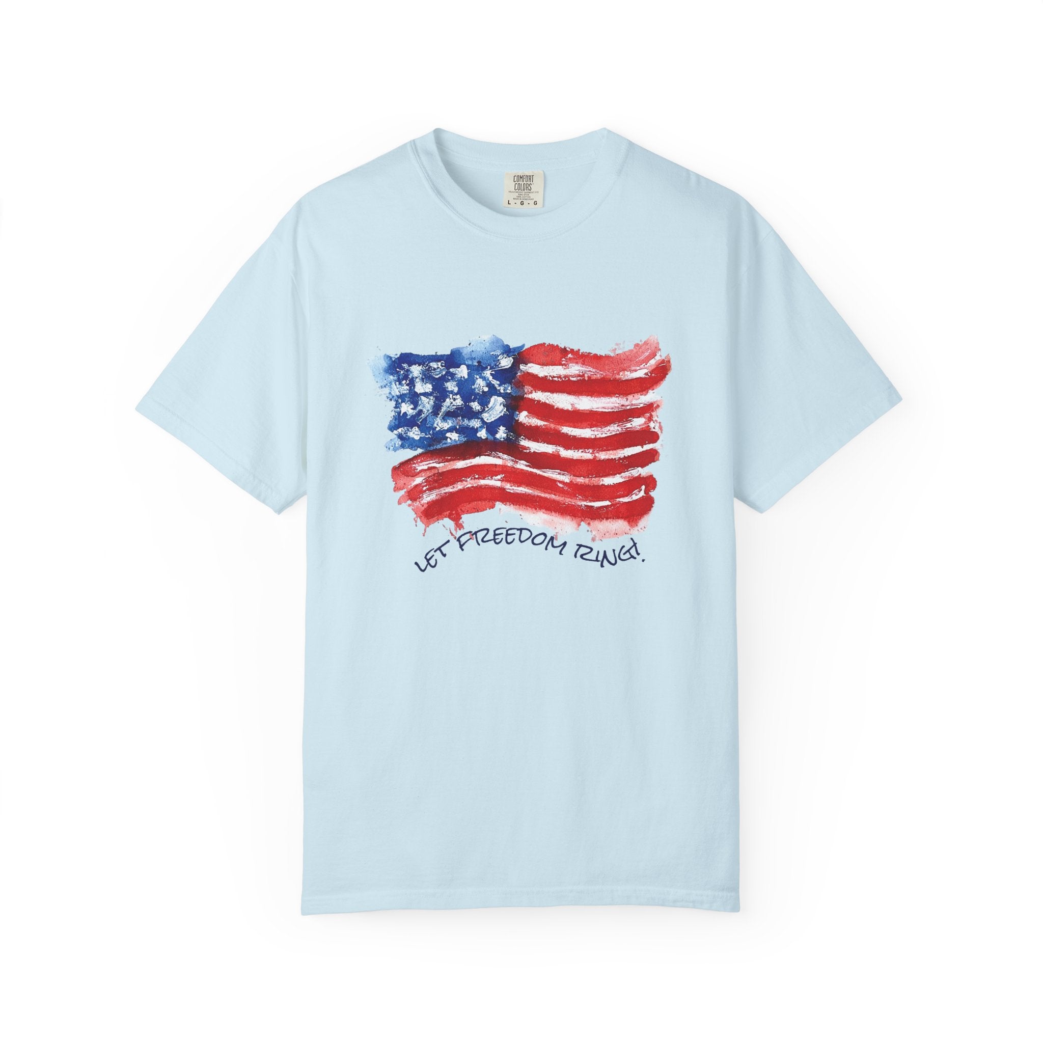 Let Freedom Ring T-Shirt by Laura Trevey (view 3)