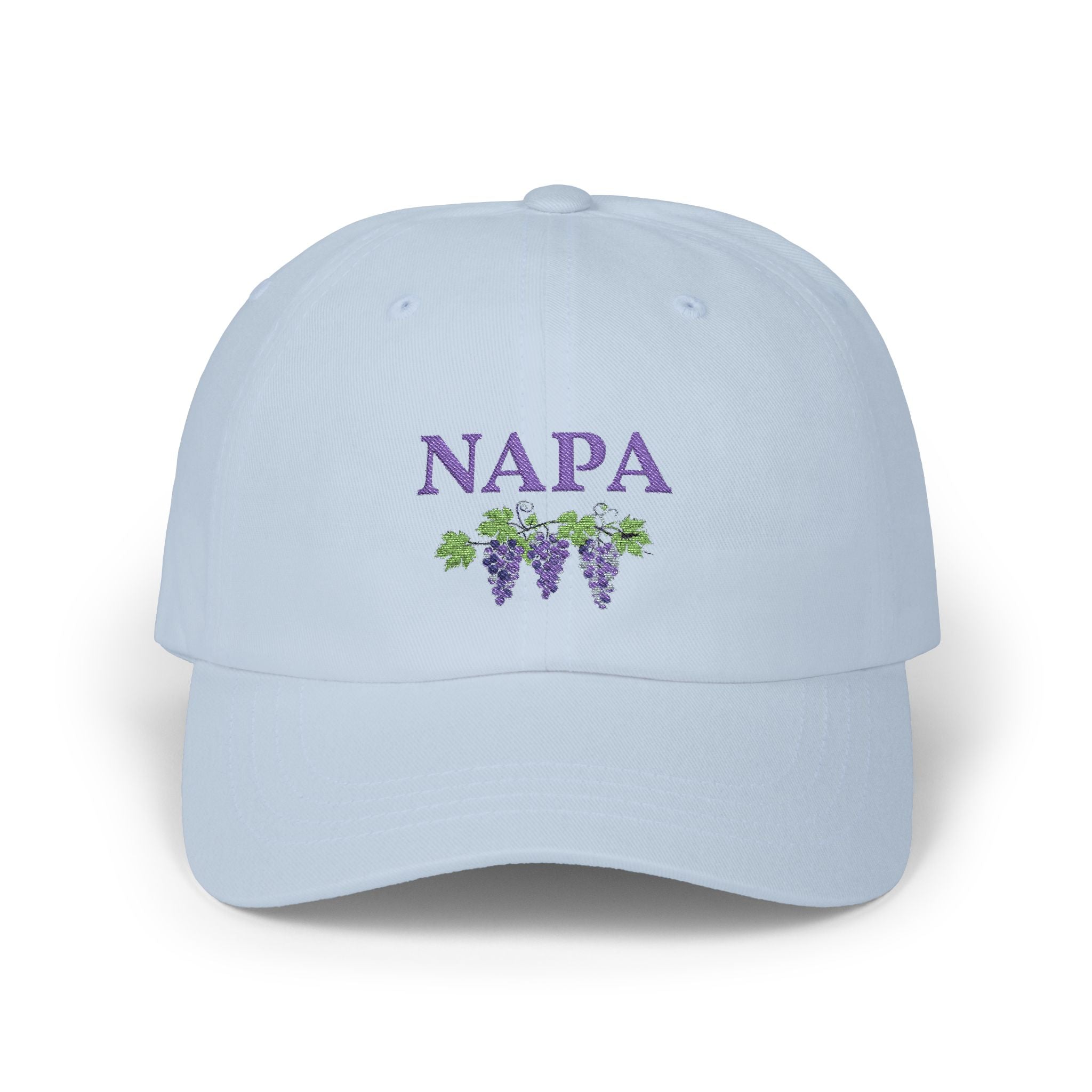 Napa Grape Dad Cap for Women by Laura Trevey, embroidered hat (view 5)