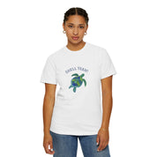 Sea Turtle Tee  "Shell Yeah!" Graphic T-Shirt by Laura Trevey (view 5)