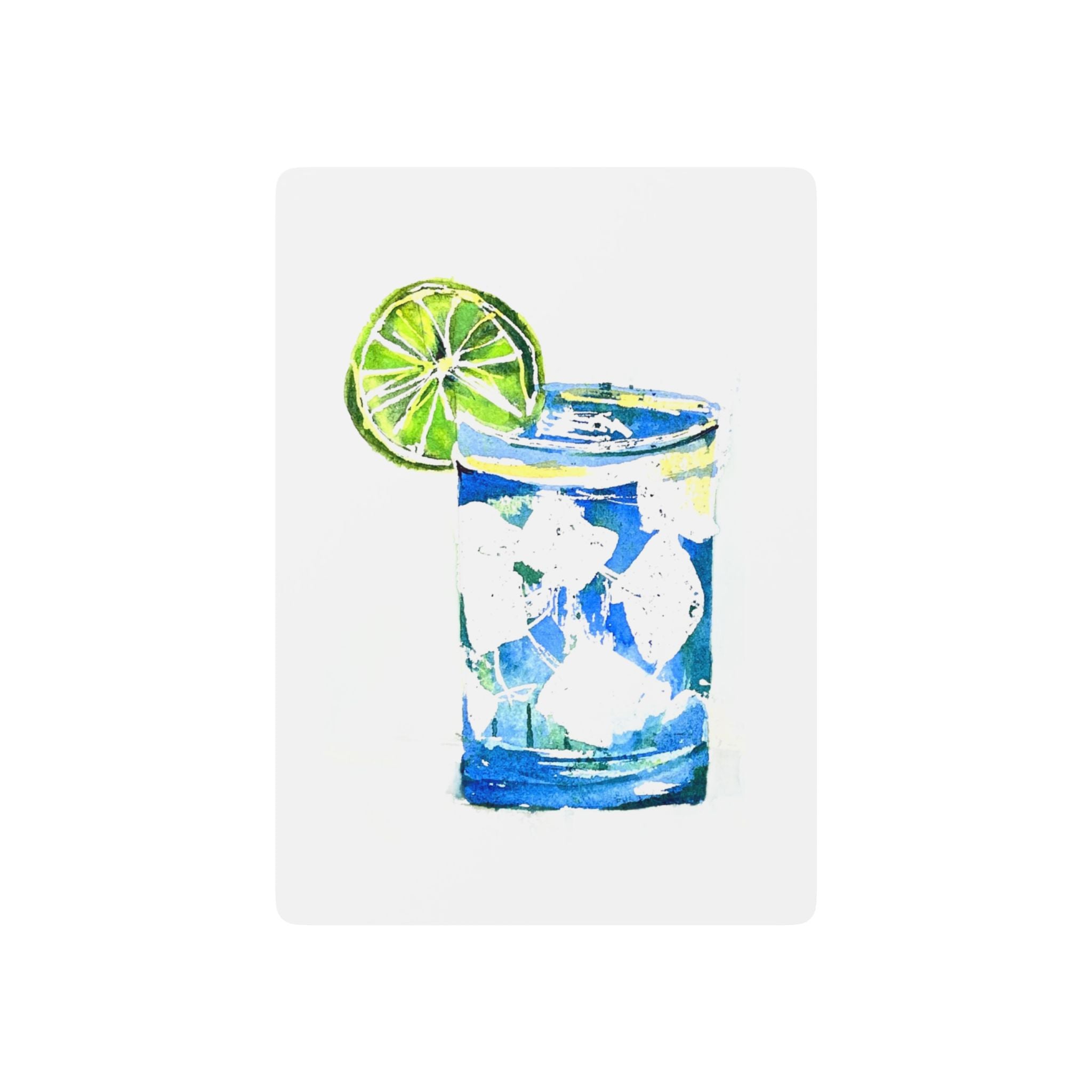 Cocktail Watercolor Playing Cards - Artistic Poker Deck by Laura Trevey (view 2)
