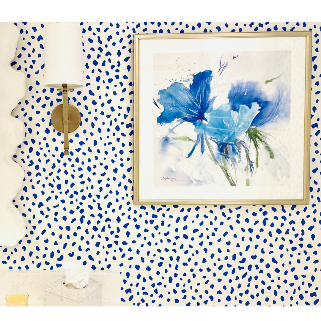 Pair of Blue Blossoms Watercolor Giclee Prints by Laura Trevey (view 5)