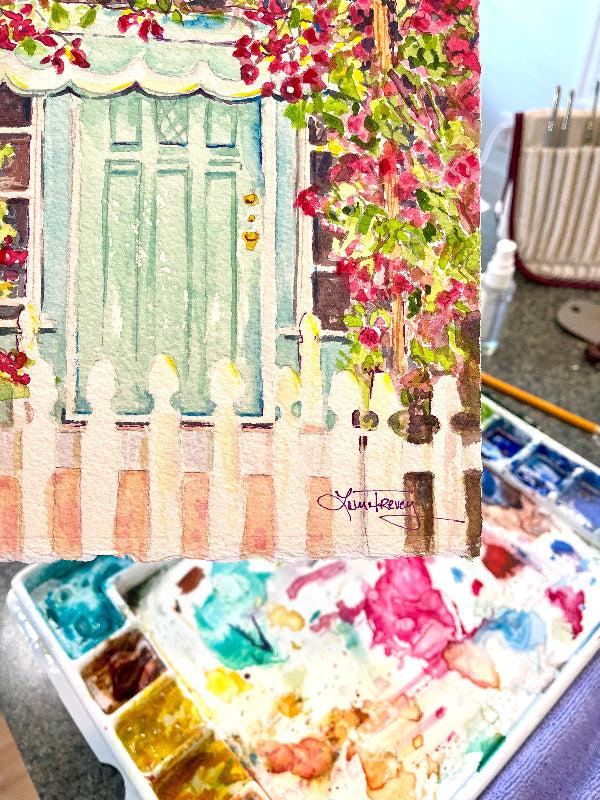 Bougainvillea watercolor