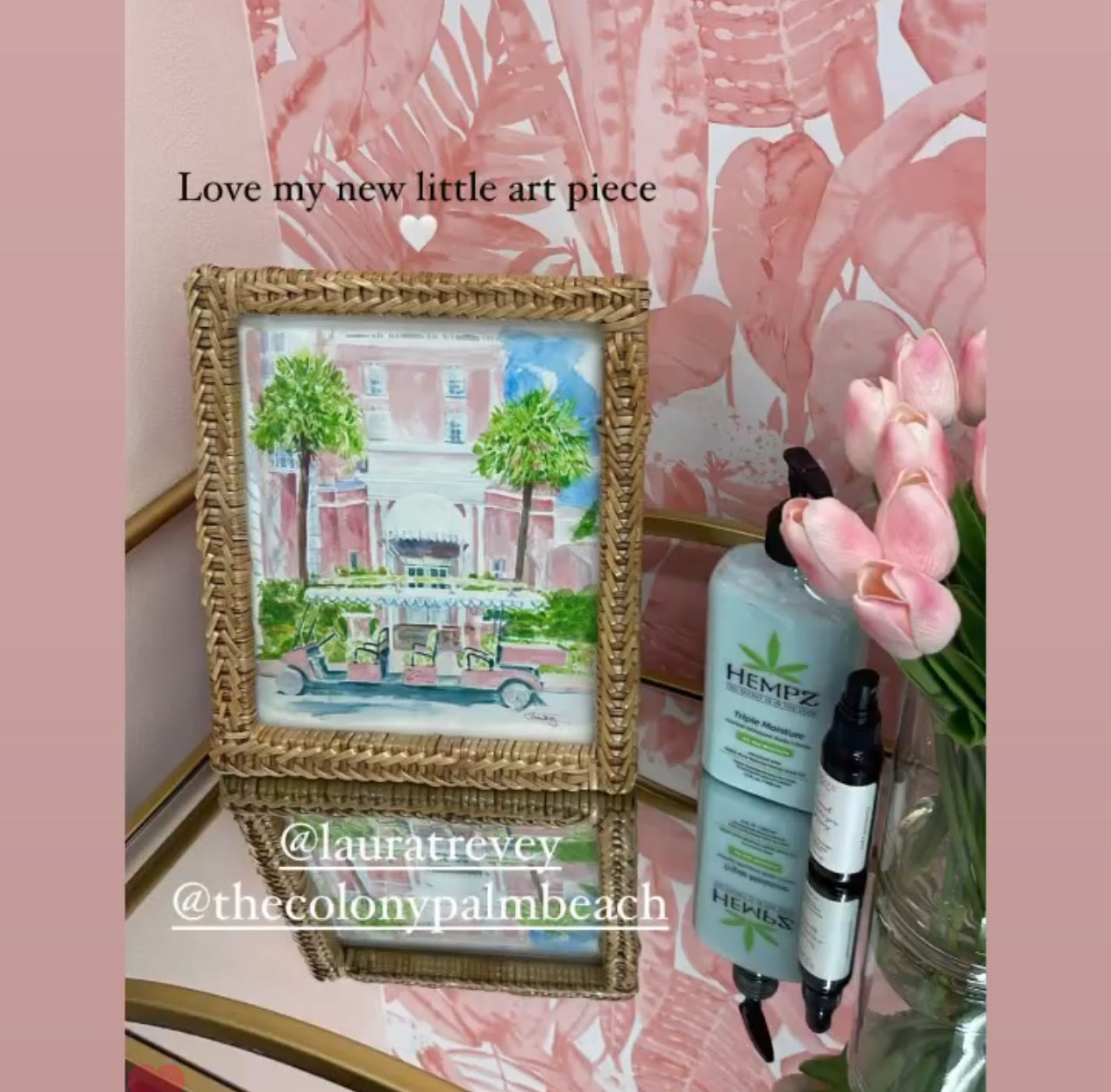 8 x 10 size Colony Hotel Palm Beach Artwork