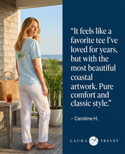 Keep Palm and Carry On Comfort Colors T-Shirt - Original Watercolor Palm Tree Tee by Laura Trevey (view 2)