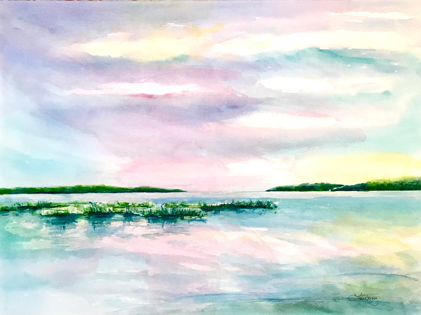 Cotton Candy Skies Giclee Print by Laura Trevey