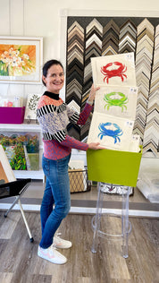 Coastal Artist Laura Trevey - Crab Art