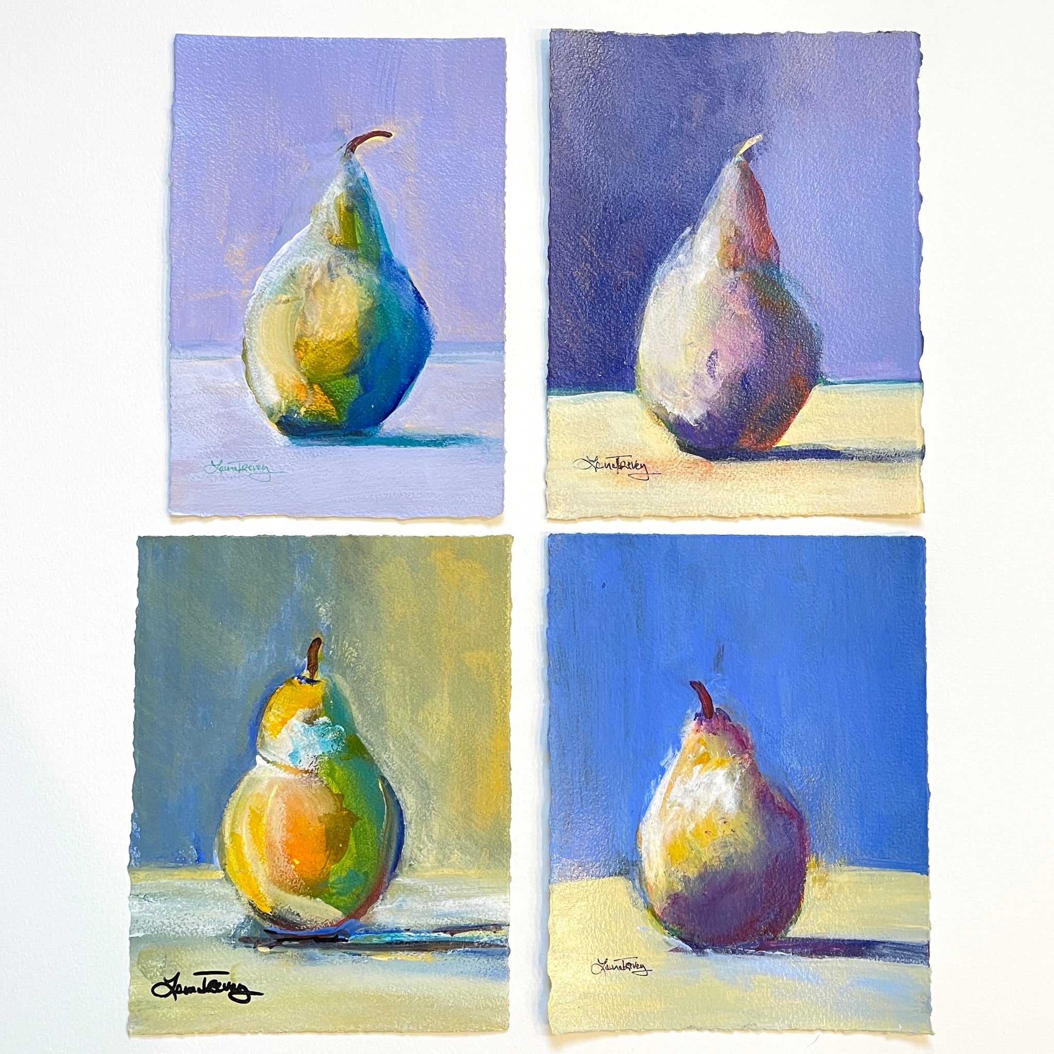 Pear IV, Acrylic on Watercolor Paper