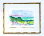 Rocky Road Seascape Watercolor 11x15 by Laura Trevey (view 2)