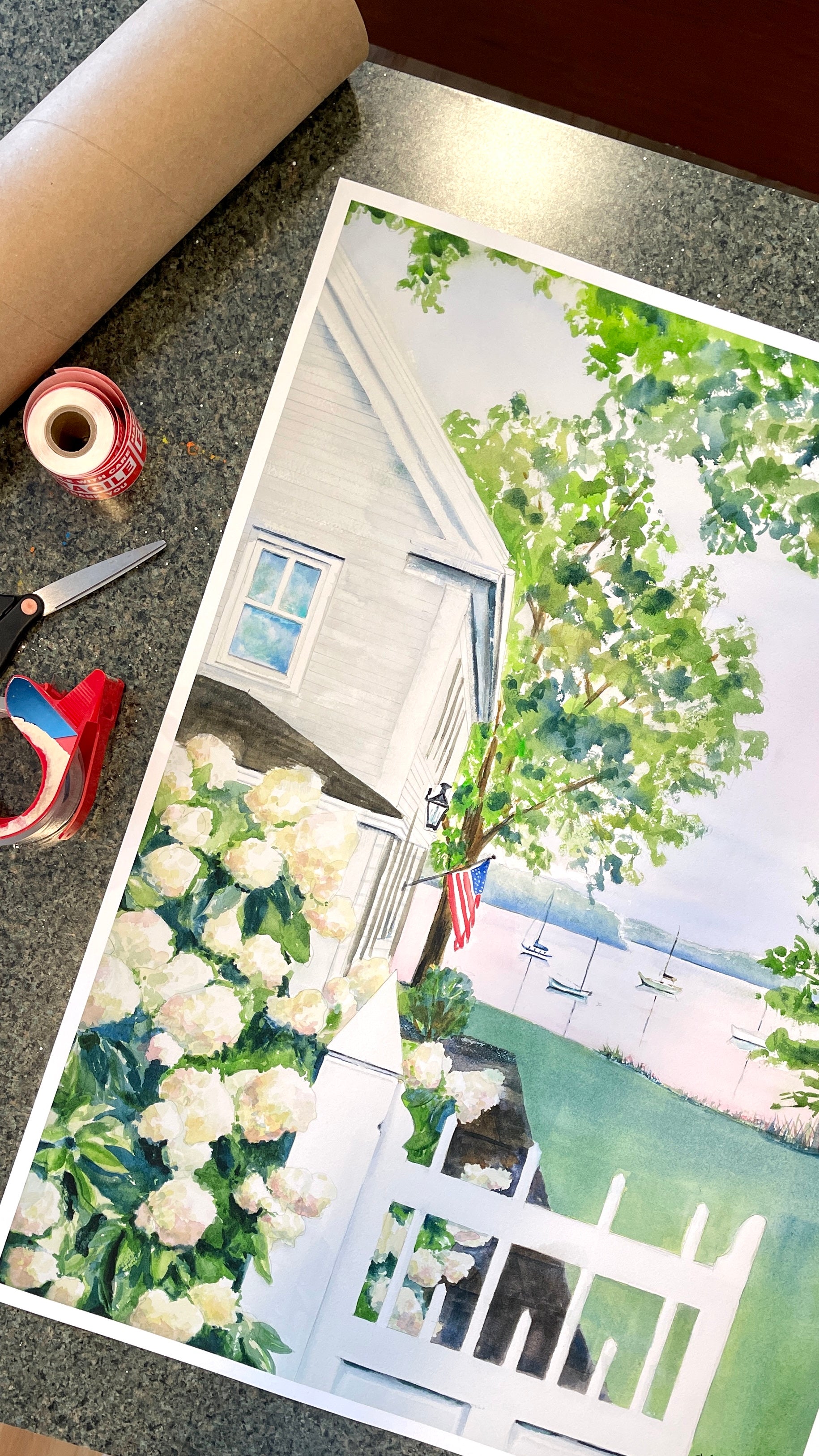 New England Hydrangea Giclee Print by Laura Trevey (view 6)
