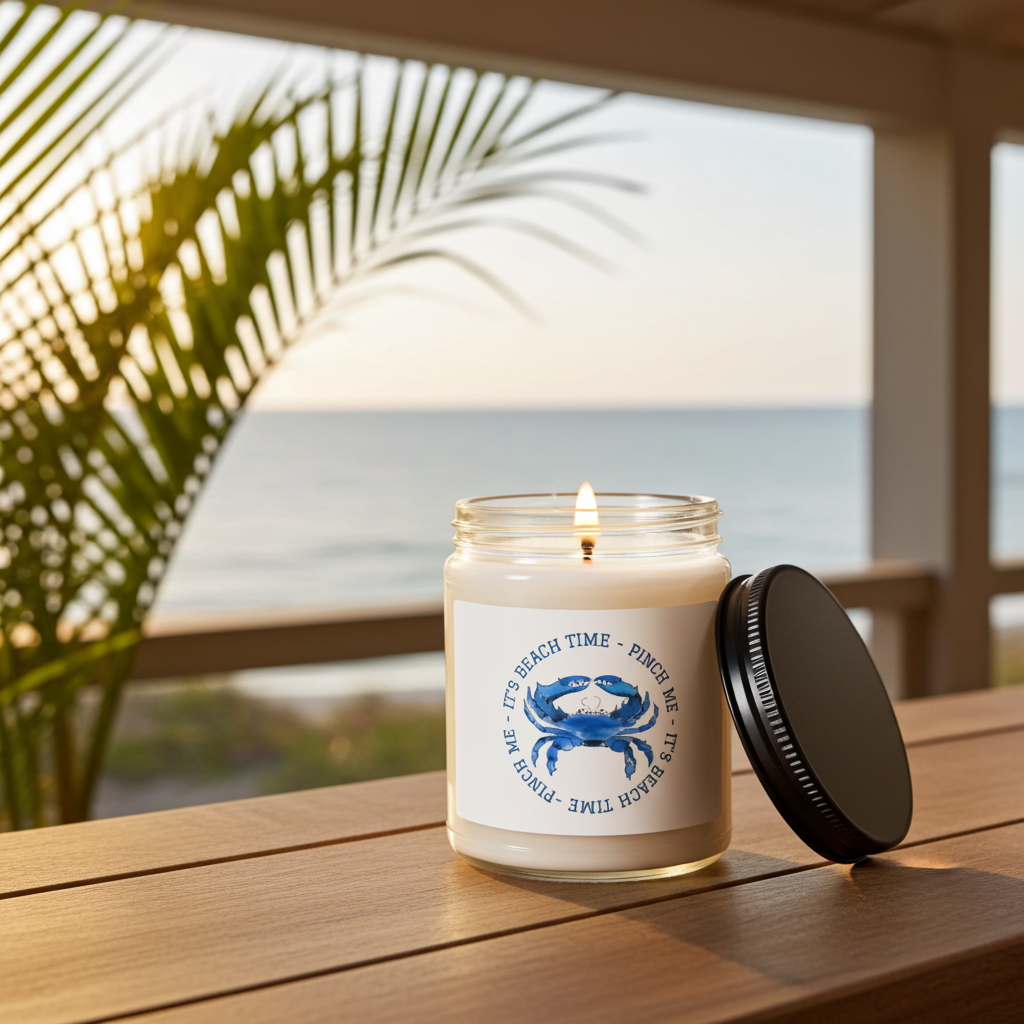 It's Beach Time, Pinch Me Candle by Laura Trevey (view 5)