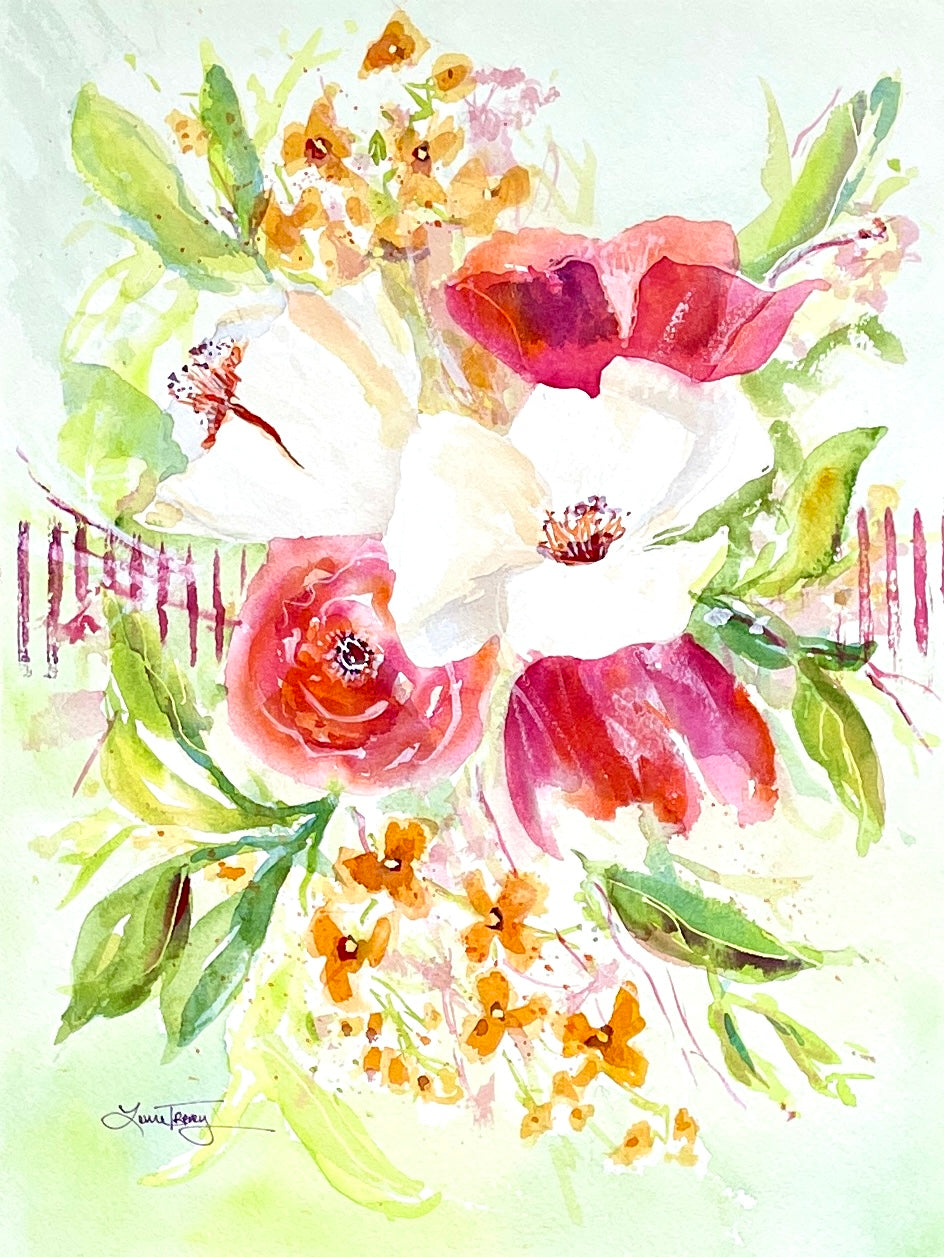 Garden Delight Watercolor 11x15