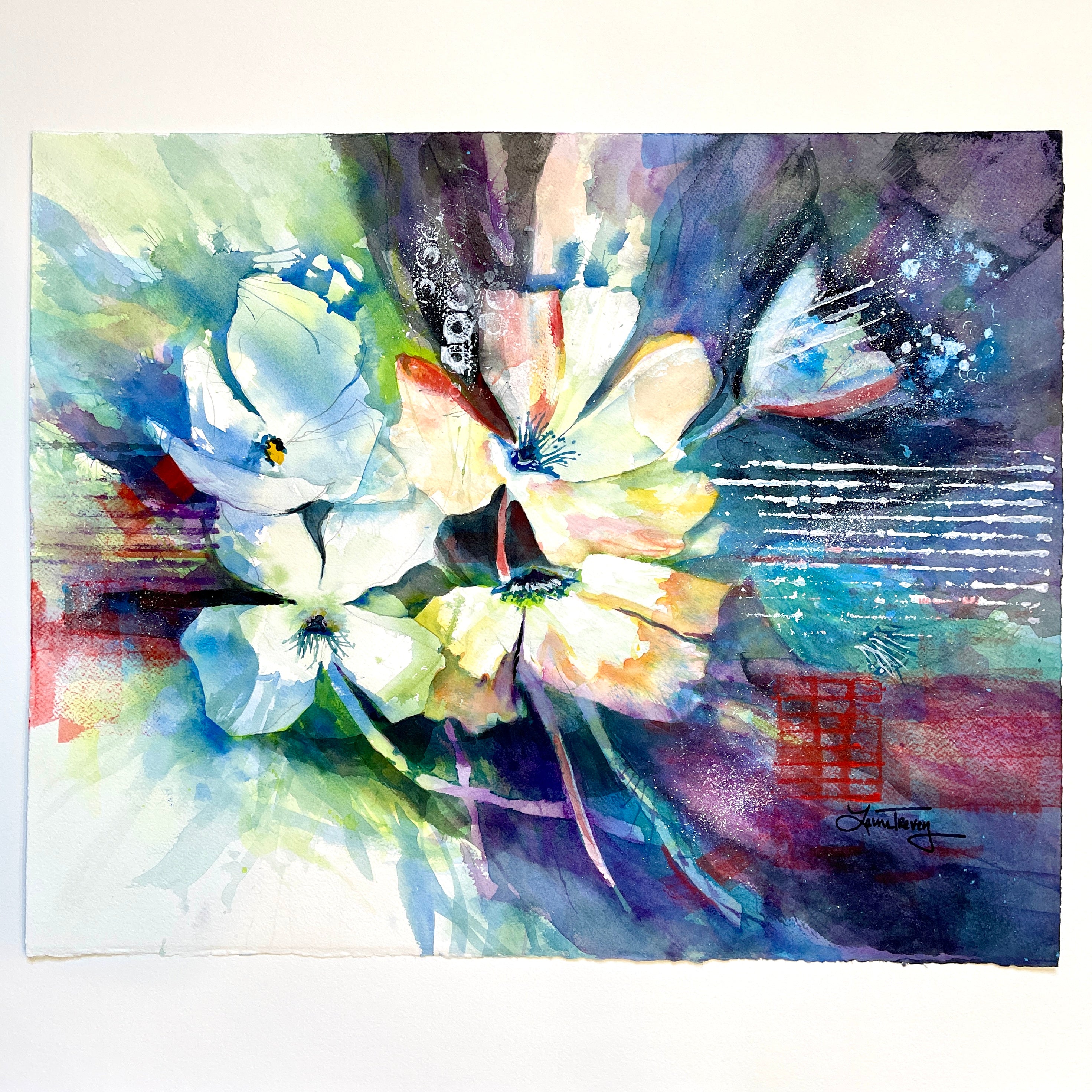 Intersection Watercolor 16x20 by Laura Trevey (view 3)