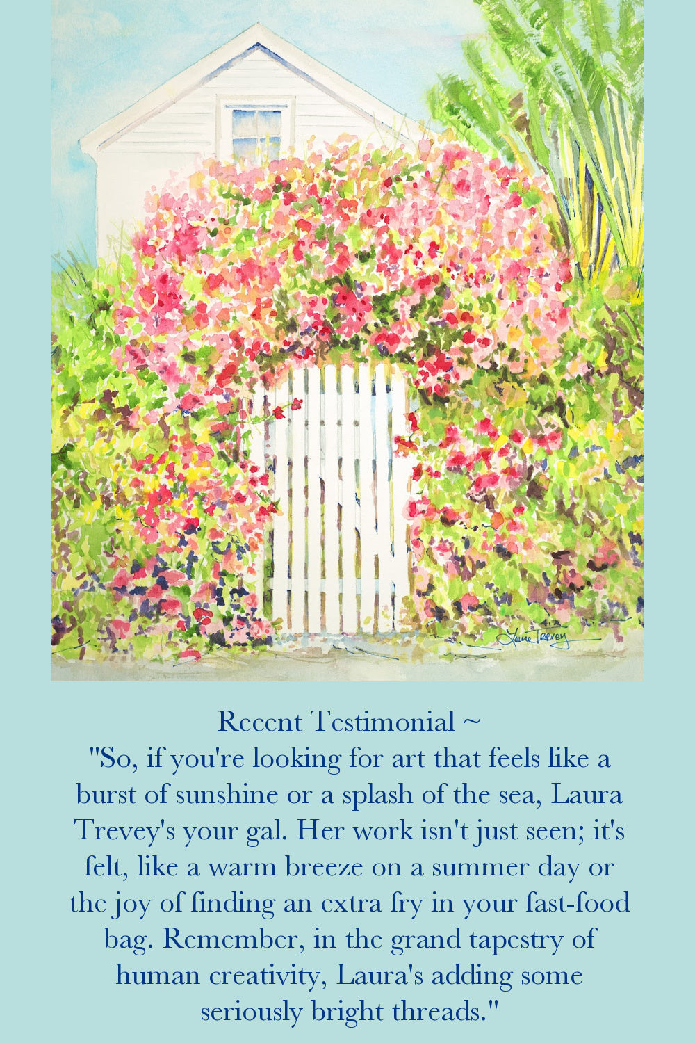 Palm Beach Bougainvillea by Laura Trevey (view 5)