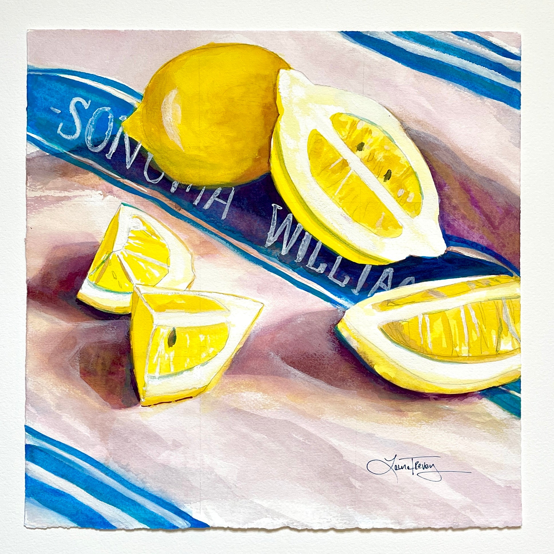 Lemony Fresh 12x12 by Laura Trevey (view 2)