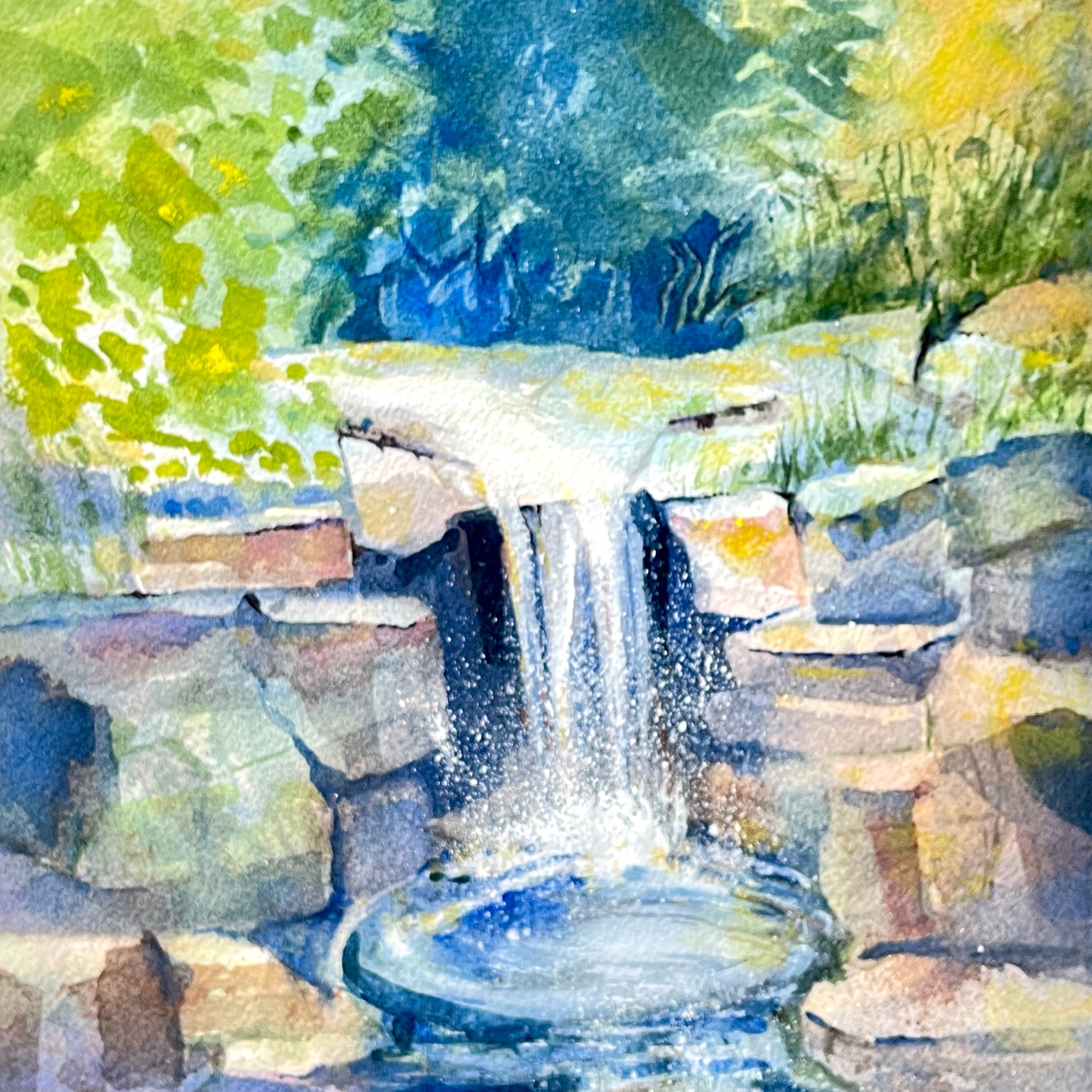 Mindful 8x10 Watercolor by Laura Trevey
