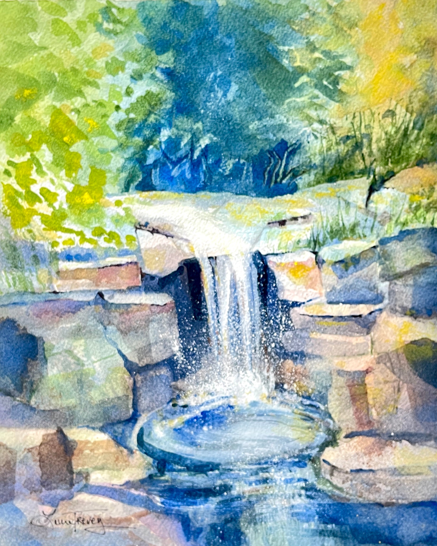 Mindful 8x10 Watercolor by Laura Trevey