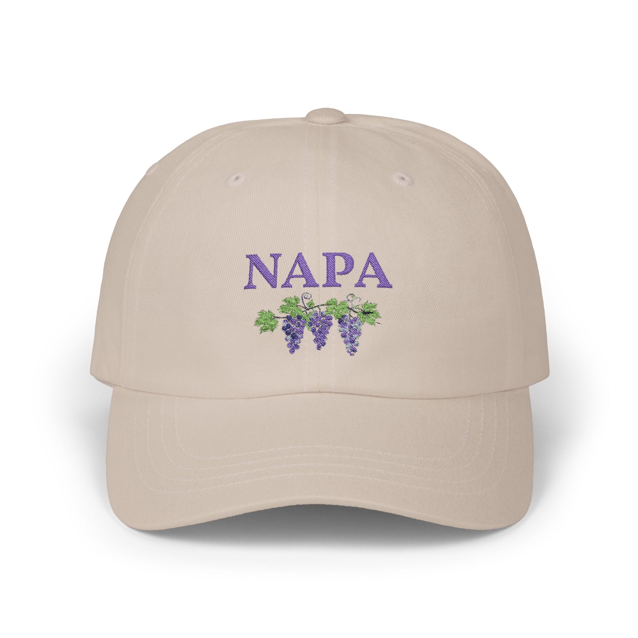 Napa Grape Dad Cap for Women by Laura Trevey, embroidered hat (view 4)