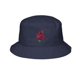 Embroidered Bougainvillea Bucket Hat – Pink Floral Bloom | Laura Trevey