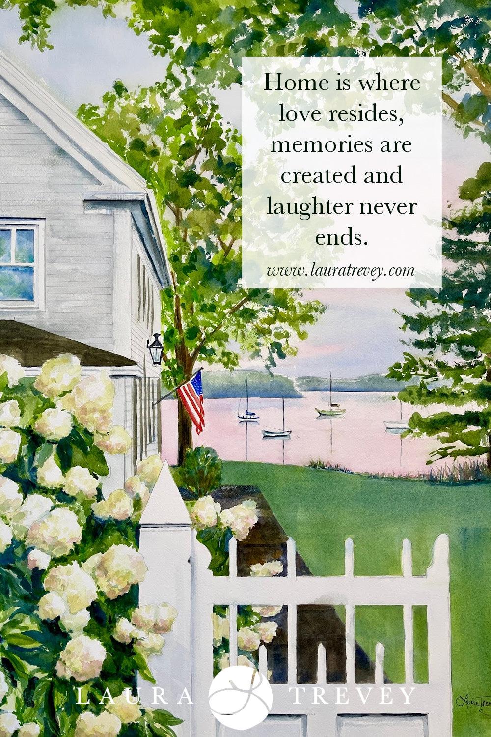 New England Hydrangea Giclee Print by Laura Trevey (view 8)